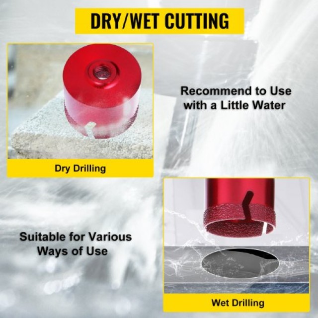 Σετ Διαμαντοτρύπανα VEVOR 20-68MM για Πλακάκια/Κεραμικά/Μάρμαρο/Πορ...