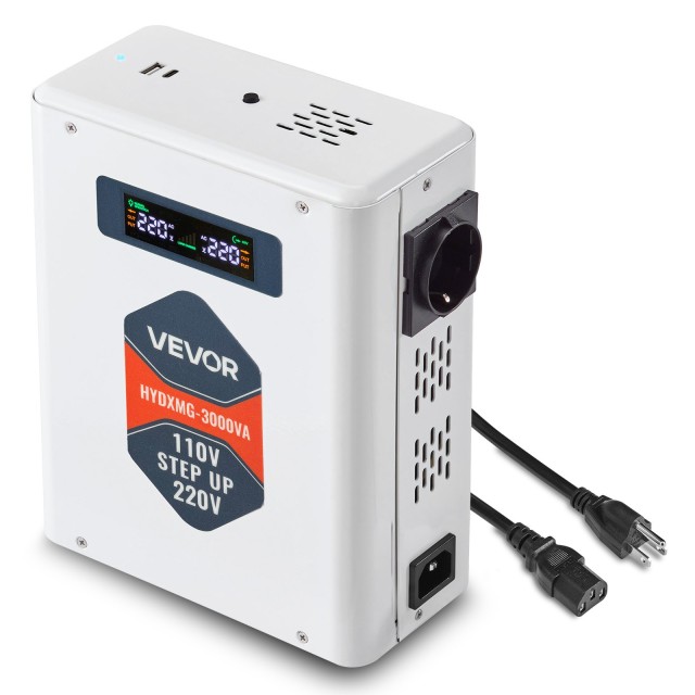 VEVOR 3000VA Βαρέως Τύπου Μετατροπέας Τάσης 110V σε 220V (2400W max...