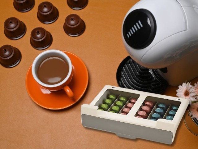 Οργανωτής για Κάψουλες Καφέ Nespresso Κρεμαστός  – 30 Θέσεων με Συρ...