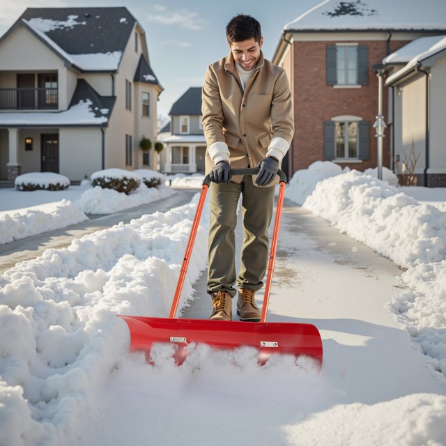 VEVOR Ευέλικτο Χιονοφτυάρι με Ρόδες 96cm με Ρυθμιζόμενη Λαβή και Δι... VEVOR Ευέλικτο Χιονοφτυάρι με Ρόδες 96cm με Ρυθμιζόμενη Λαβή και Δι...
