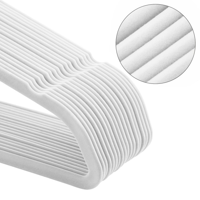 SONGMICS Σετ 30 τμχ Κρεμάστρες Premium Velvet - Ροζ Χρυσό, 0.6 cm, 43.5 cm - CRF021W01 