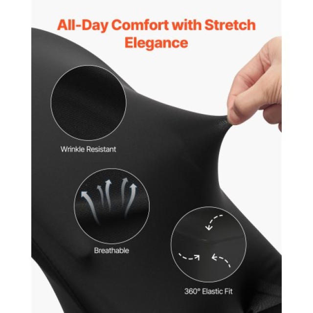 VEVOR Ελαστικά Καλύμματα Καρέκλας VEVOR, Μαύρα, 150 Τεμάχια, Διαστά...