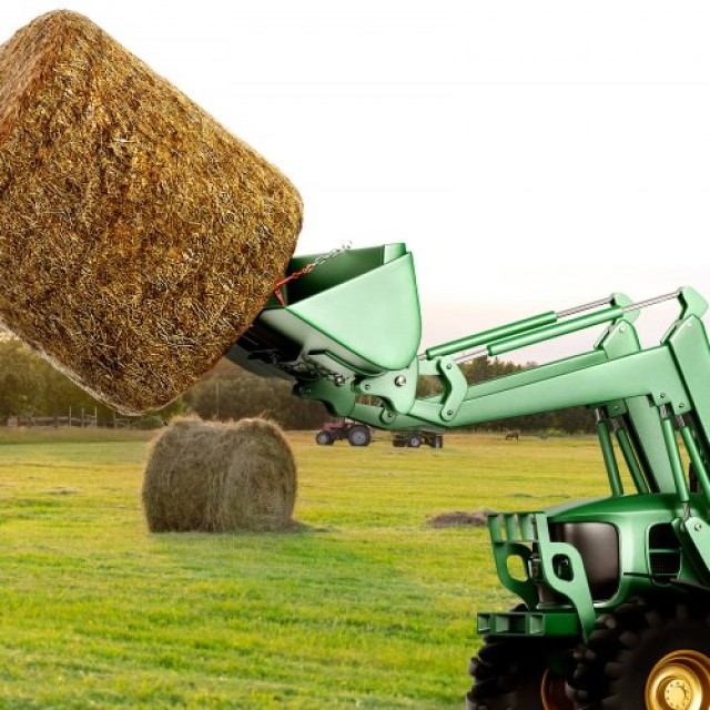 VEVOR Δόρυ Σανό 39, Φορτωτής 1600lbs, Προσαρμογή Κουβά Τρακτέρ  TZSPS12ZHZ3981A68V0