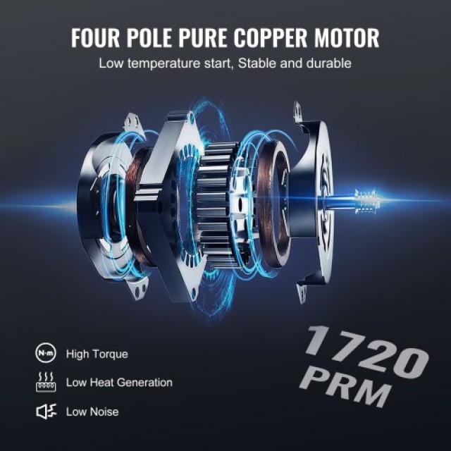 VEVOR Αντλία Κενού 1/5 HP 3.5 CFM & Σετ Μετρητών για Κλιματιστικά R...