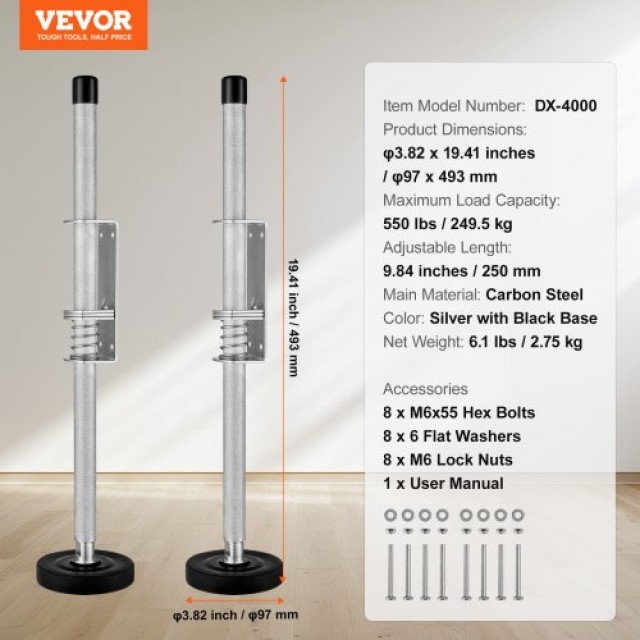 VEVOR Ισοσταθμιστής Σκάλας 20 250kg για Ανώμαλο Έδαφος  TZFZDPJYJGDGW62E2V0
