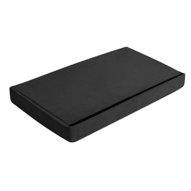 Ruhhy Βελούδινο Πουφ XL Αποθήκευσης 60x30x30 σε Μπλε Χρώμα 25995
