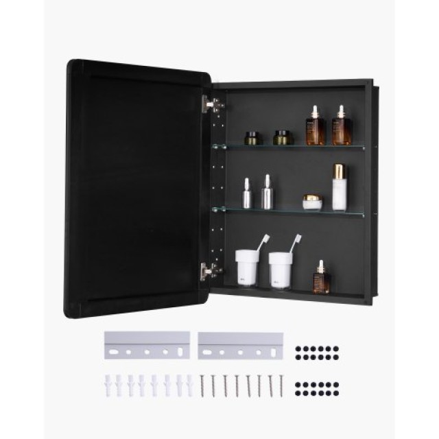 VEVOR Ντουλάπι Φαρμάκων 24 x 30 με Ρυθμιζόμενα Ράφια και Καθρέφτη JXYJJXJ2430IYDJW2V0