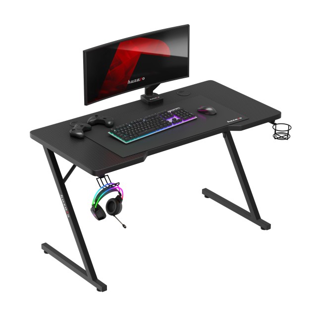 Huzaro Γραφείο Gaming Hero 2.5 Μαύρο με Διάστασεις 120x60εκ 5907564...