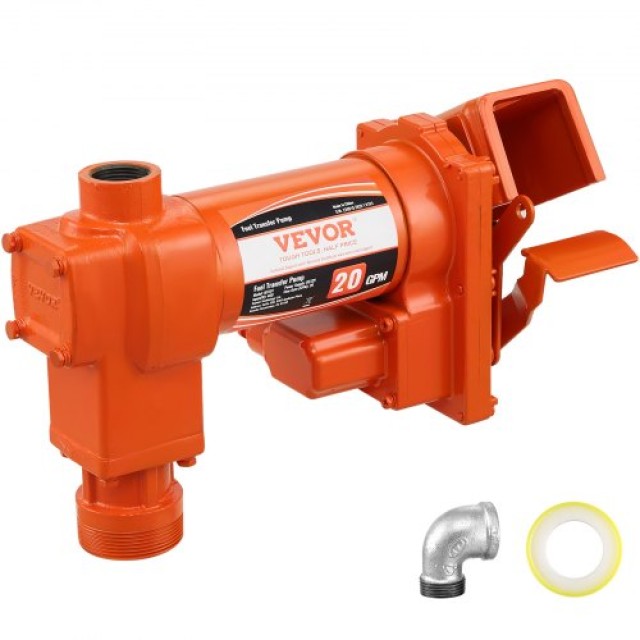 VEVOR Αντλία Μεταφοράς Καυσίμου 12V DC, Υψηλής Ροής 20 GPM, 1/4 HP ...