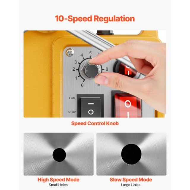 VEVOR Μαγνητικό Δράπανο 1400W 2in 6 Μύτες Κίτρινο CLZJP6JT50MM91ULEV2 VEVOR Μαγνητικό Δράπανο 1400W 2in 6 Μύτες Κίτρινο CLZJP6JT50MM91ULEV2