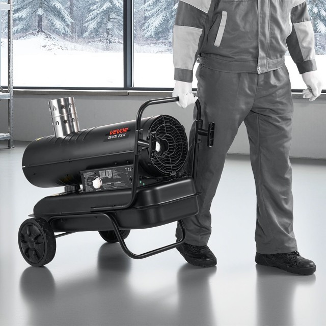 VEVOR Φορητός Θερμαντήρας Αερίου Κηροζίνης 20kW με Ροδάκια, 36.2 x ...