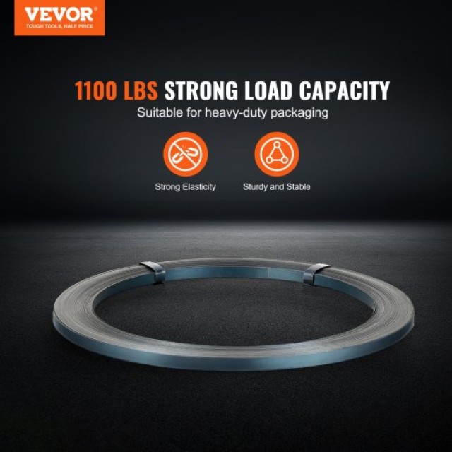 VEVOR Ταινία Συσκευασίας Χάλυβα 1/2 x 330 1100 lbs  BZKZDGD12YC3N0L4FV0