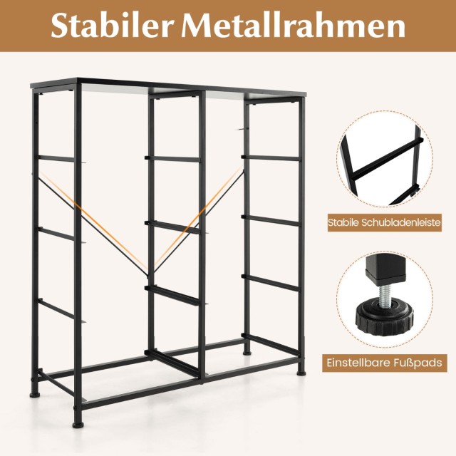 Costway  Ευρύχωρη Συρταριέρα με 8 Συρτάρια 80 x 30 x 92 cm HU10649DK