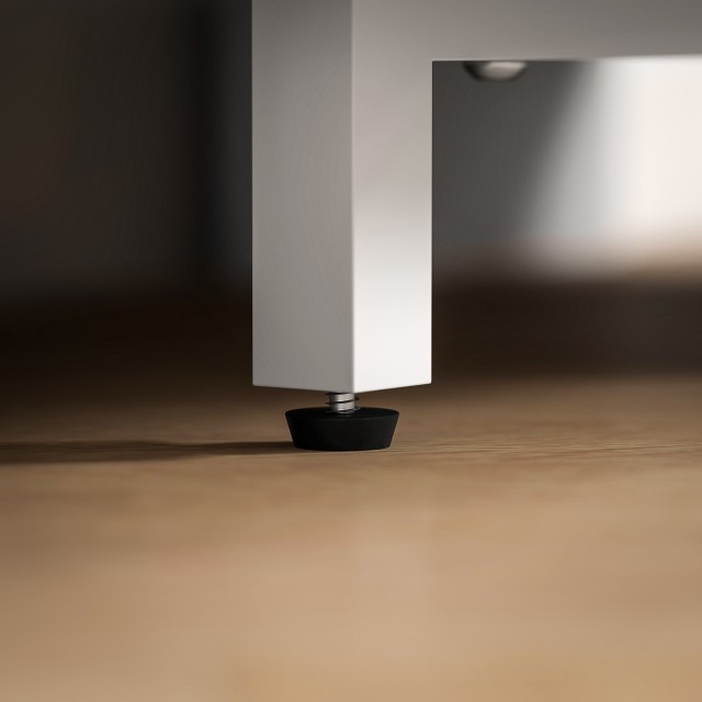 HOMCOM Γωνιακή Βάση Τηλεόρασης 110x36x45 cm με 2 Ανοιχτά Ράφια, Λευ...