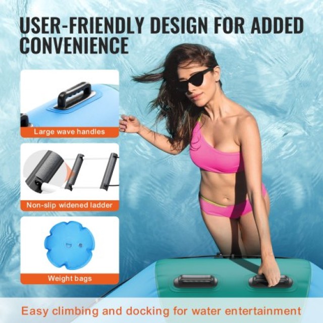 VEVOR 3.6m Φουσκωτό Τραμπολίνο Νερού Πλατφόρμα για Πισίνα Λίμνη Παι... VEVOR 3.6m Φουσκωτό Τραμπολίνο Νερού Πλατφόρμα για Πισίνα Λίμνη Παι...