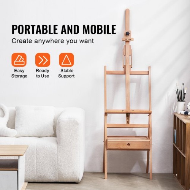 VEVOR  Καβαλέτο H-Frame για Καμβά έως 36 από Οξιά  ZJSHJ80100CM729X4V0