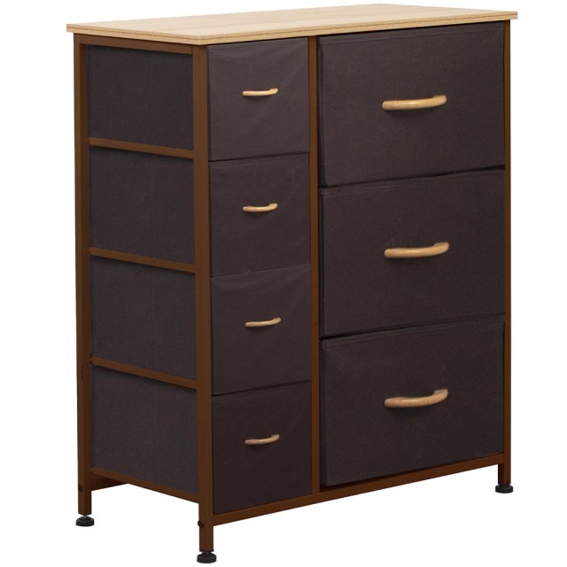 BAKAJI Ευρύχωρο Συρταριέρα με 7 Συρτάρια από Ύφασμα - Ανοιχτό & Σκο... BAKAJI Ευρύχωρο Συρταριέρα με 7 Συρτάρια από Ύφασμα - Ανοιχτό & Σκο...