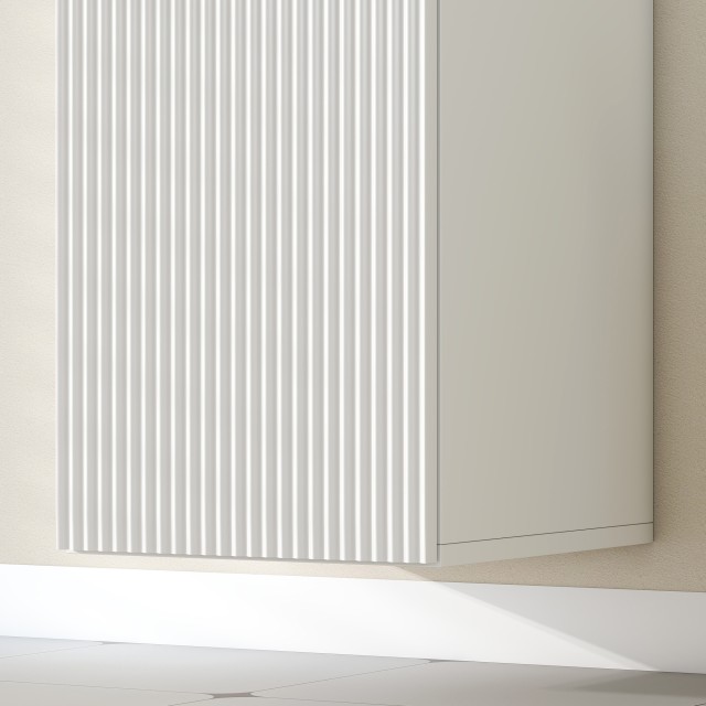 HOMCOM Κρεμαστό Ντουλάπι Μπάνιου με Ρυθμιζόμενα Ράφια και Απαλό Κλε...