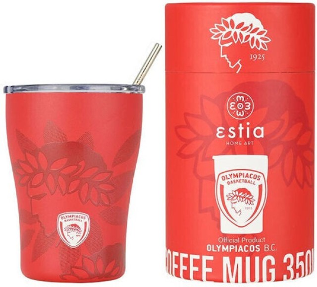 ESTIA Συλλεκτική Θερμική Κούπα Καφέ 350ml ΟΛΥΜΠΙΑΚΟΣ BC 00-27230