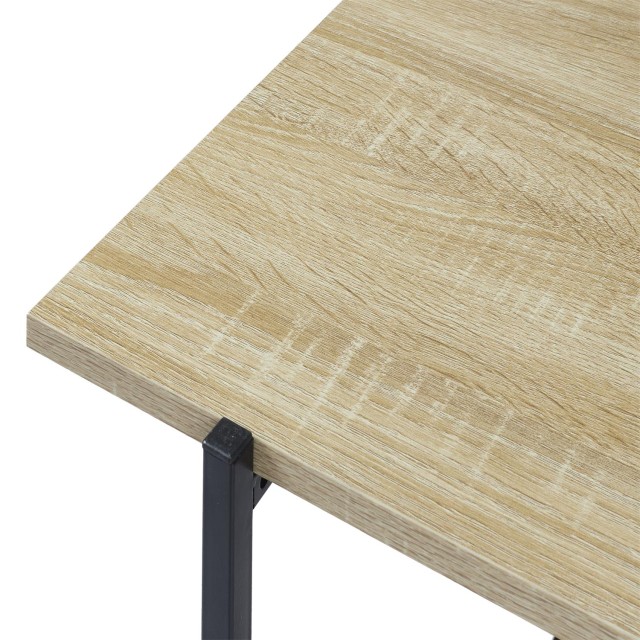 Τραπεζάκι Σαλονιού από Ξύλο & Μέταλλο 80 x 45 x 50 cm HD0182 Home Deco Factory
