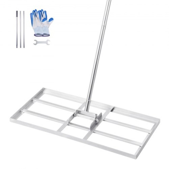 VEVOR Ράβδος Εξομάλυνσης Γκαζόν 14x30in με Ρυθμιζόμενη Λαβή 78in CPPZPEKCGK146NP8IV0