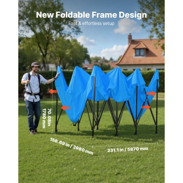 VEVOR Φορητό Σπρέι Τέντας Βαφής με Πτυσσόμενο Σκελετό & 4 Δίχτυα Πα...