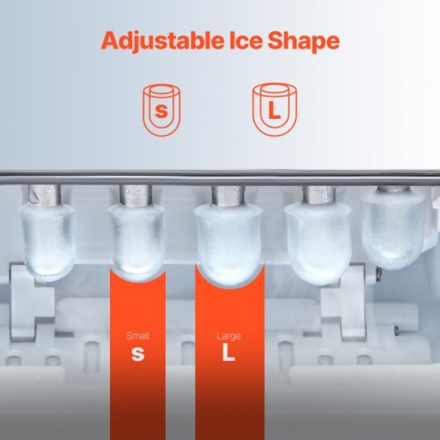 VEVOR Φορητή Παγομηχανή Πάγκου 26 Λίβρες/24 Ώρες με Αυτοκαθαρισμό κ... VEVOR Φορητή Παγομηχανή Πάγκου 26 Λίβρες/24 Ώρες με Αυτοκαθαρισμό κ...