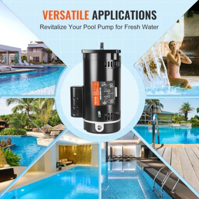 VEVOR Αντλία Πισίνας 2HP 230V 3450RPM  YCBDJ2HP56Y2APAN8V9