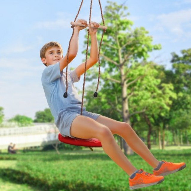 Σετ Zipline VEVOR 65 ft για Παιδιά & Ενήλικες, έως 500 lb, με Ζώνη Ασφαλείας, Κάθισμα & Χειρολαβή  SSHSTJ65YCNL00VV5V0