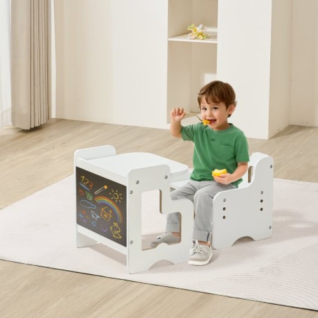 VEVOR Σετ Τραπεζιού και Καρέκλας Montessori με Πίνακα για Νήπια ETD...