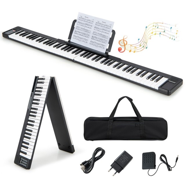 Costway  Φορητό Ψηφιακό Πιάνο 88 Πλήκτρων με Bluetooth & MIDI Υποστήριξη MU10097DE-DK