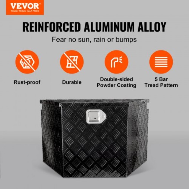 Κουτί Ρυμουλκούμενου VEVOR, Αλουμινίου με Κλειδαριά, 99x42x30 εκ.  ...