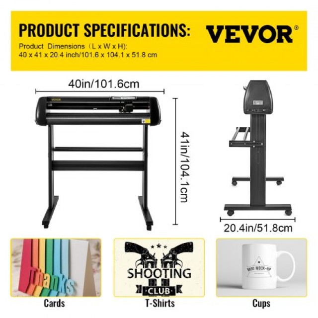 VEVOR Κοπτικό Βινυλίου 34 με Λογισμικό και Οθόνη LCD  KZJ870JCK00000001V2