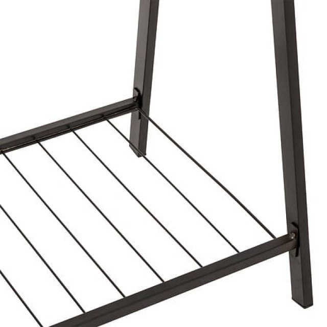 Διπλή Μεταλλική Κρεμάστρα Ρούχων 98 x 43,5 x 145 cm Μαύρο 205530 5F...