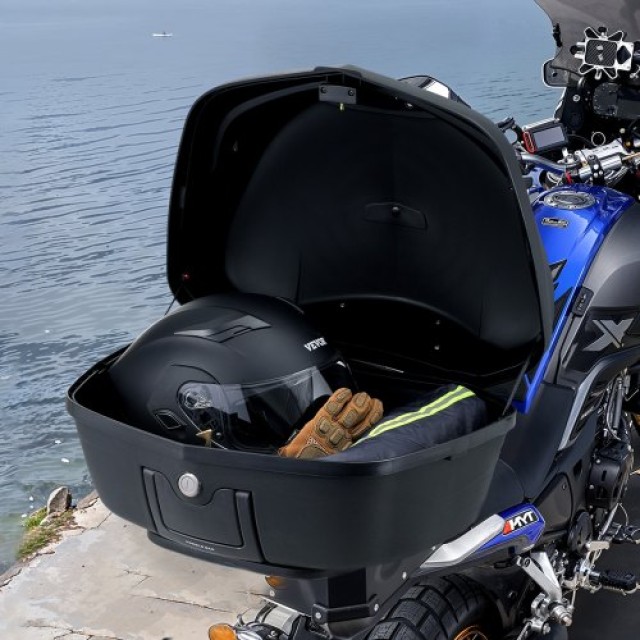 VEVOR 48L Μοτοσυκλετιστικό Κουτί Αποθήκευσης Ουράς με Αντανακλαστικό Πάνελ MTCSLDXHS48LAPAJ7V0