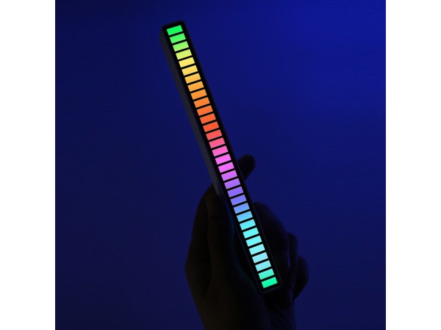 Φωτιστικό USB LED RGB με Απόκριση στον Ήχο και Μπαταρία 59074513414...