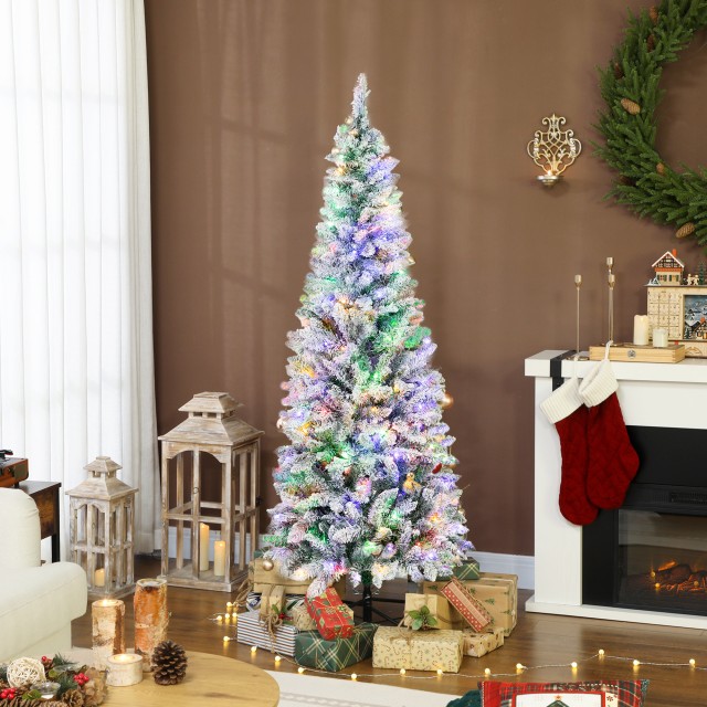 HOMCOM Χριστουγεννιάτικο Δέντρο με Χιόνι με 180 LED Φώτα και 11 Εφέ... HOMCOM Χριστουγεννιάτικο Δέντρο με Χιόνι με 180 LED Φώτα και 11 Εφέ...