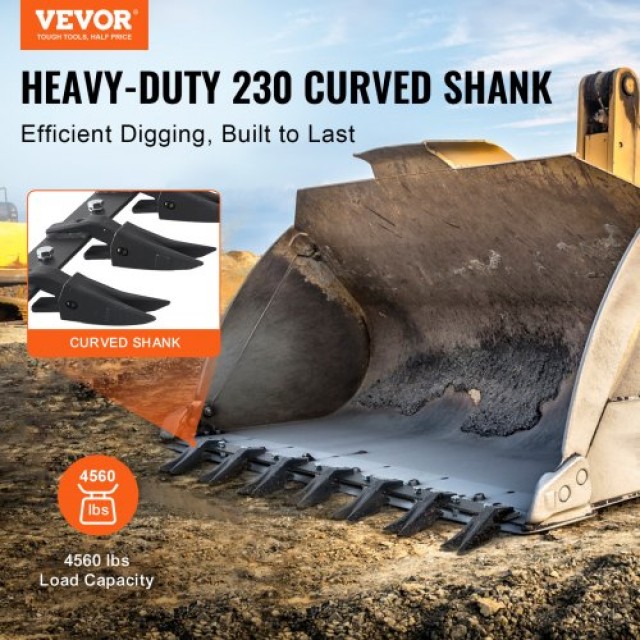 VEVOR Δόντια Κουβά 53 για Υπο-Συμπαγή Τρακτέρ, 4560 lbs, Χωρίς Τρύπημα  NYCDWJCZTSFC5DGY9V0