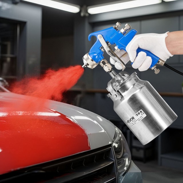 VEVOR Σιφώνιο Αερογράφος Υψηλής Ακρίβειας, 1000cc, 1.8mm Μπεκ, Ιδαν...