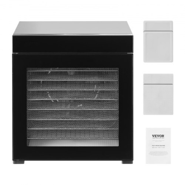 VEVOR Αφυγραντήρας Τροφίμων 10 Δίσκων 1000W Ανοξείδωτος SGHGJ1000W10FYLUFV2