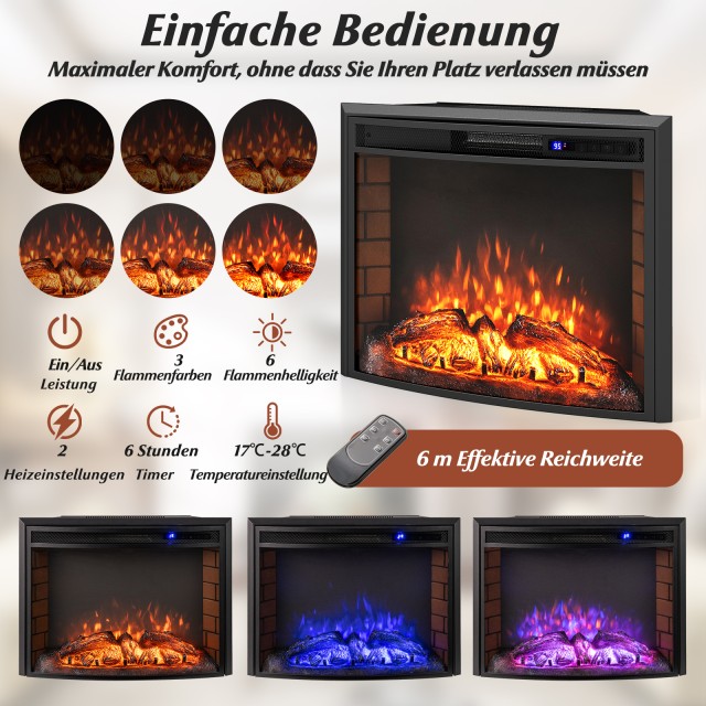 Costway Ηλεκτρικό Τζάκι 1500W με Θέρμανση και Τηλεχειριστήριο και Π... Costway Ηλεκτρικό Τζάκι 1500W με Θέρμανση και Τηλεχειριστήριο και Π...