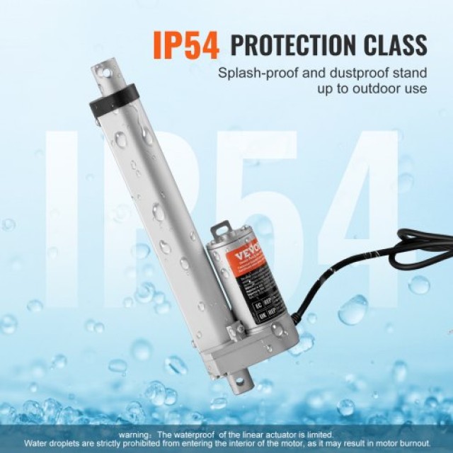 VEVOR  Γραμμικός Ενεργοποιητής 12V 6 1500N 0.19/s IP54  JQXXXZXQ6IN...