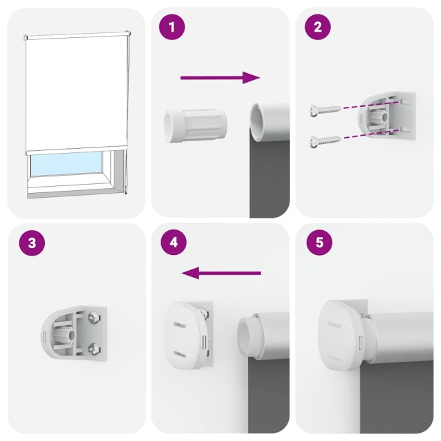 vidaXL Στόρι Συσκότισης Ρόλερ Γκρι 140 x 230 εκ. 4016096 vidaXL Στόρι Συσκότισης Ρόλερ Γκρι 140 x 230 εκ. 4016096