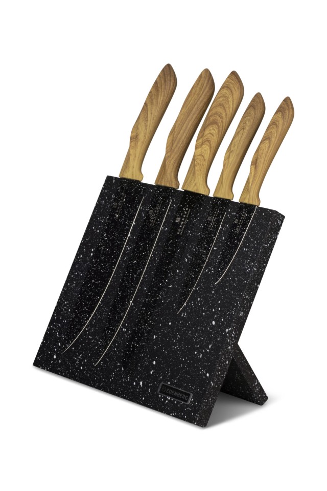 Edenberg Σετ Μαχαιριών 6τμχ από Ατσάλι με Μαγνητική Βάση EB-970 Edenberg Σετ Μαχαιριών 6τμχ από Ατσάλι με Μαγνητική Βάση EB-970