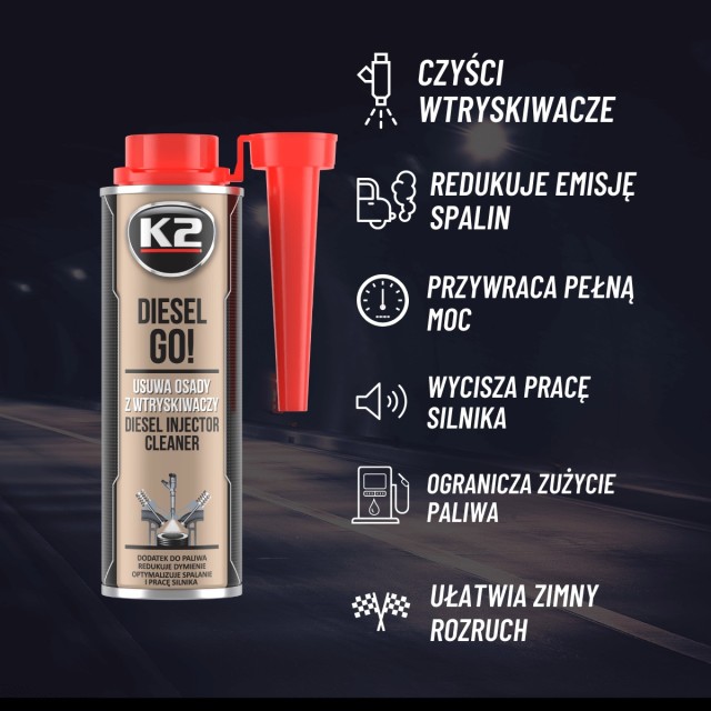 K2 Diesel Go! Καθαριστικό Εγχυτήρων Ντίζελ T321