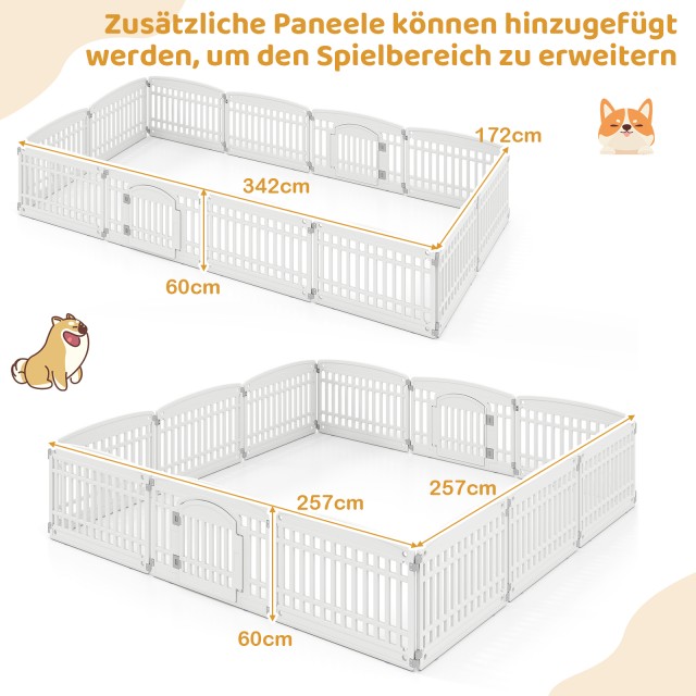Costway Πτυσσόμενος Εκπαιδευτικός Χώρος Κουταβιών με 6 Πάνελ και Κλ... Costway Πτυσσόμενος Εκπαιδευτικός Χώρος Κουταβιών με 6 Πάνελ και Κλ...