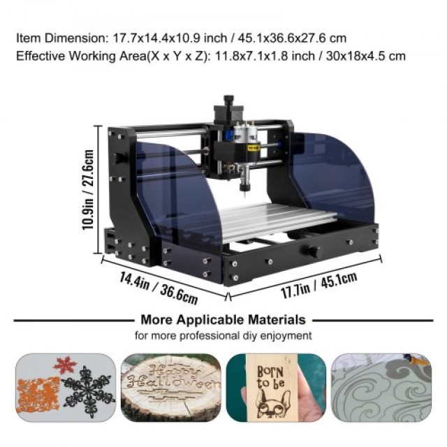 Μηχανή Χάραξης VEVOR CNC 3018 Pro 15W με Offline Controller  MGDKJ3018M15W0001V2