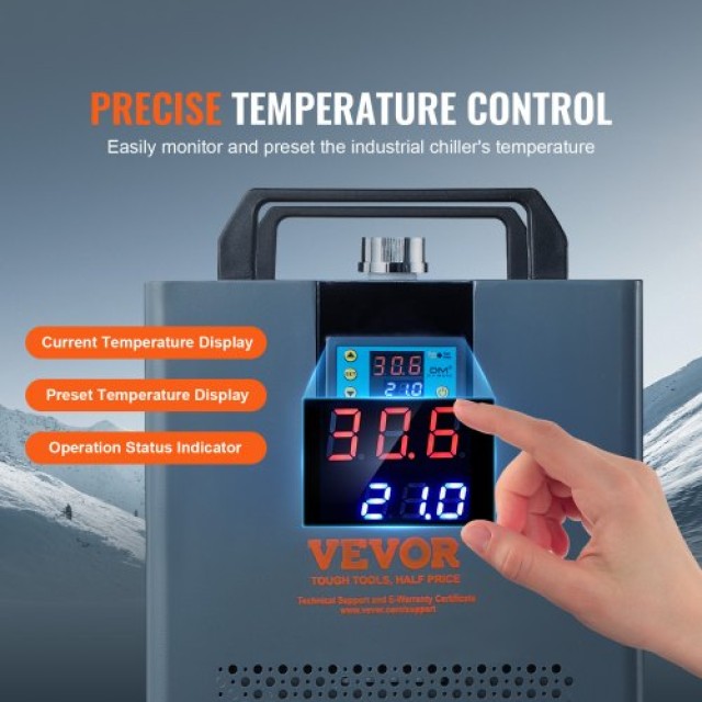 VEVOR Βιομηχανικός Ψύκτης Νερού για CO2 Laser 12L  GYLS72LMIN12LP9R6V2