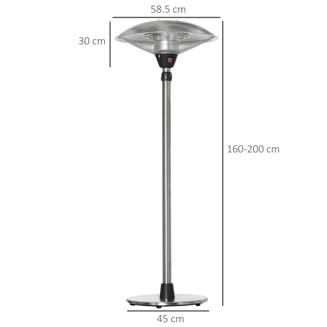 Outsunny Outsunny Outdoor Heater Mushroom με 3 θερμοκρασίες και ρυθ... Outsunny Outsunny Outdoor Heater Mushroom με 3 θερμοκρασίες και ρυθ...