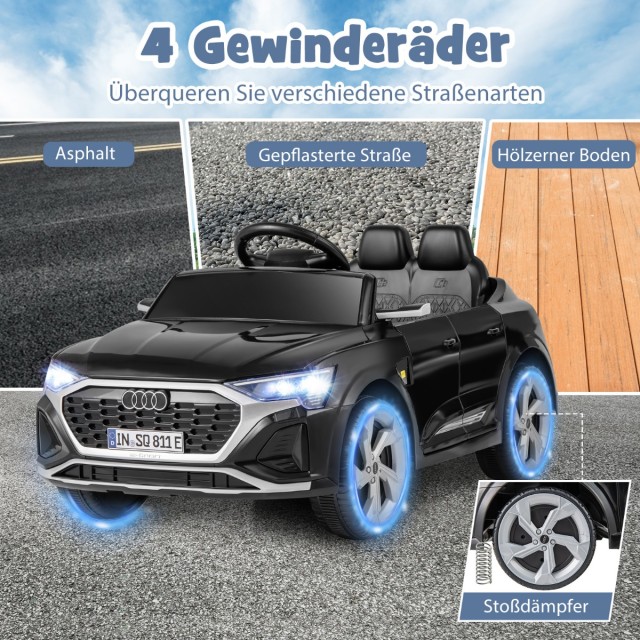 Costway Παιδικό Ηλεκτρικό Αυτοκίνητο Audi SQ8 12V με Τηλεχειριστήρι...
